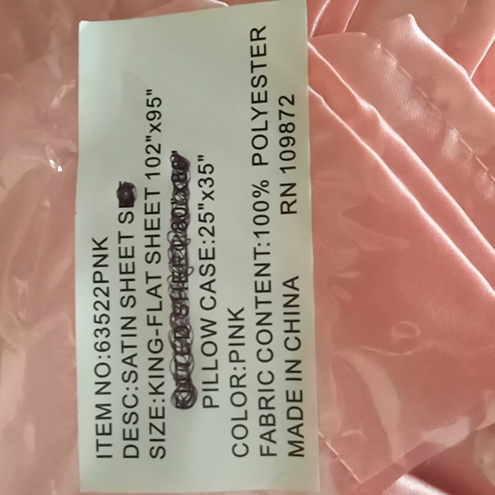 King Satin Sheet and Pillow Cases